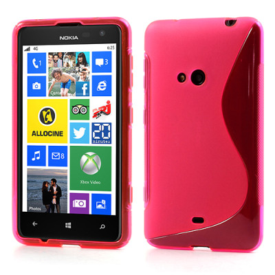 Силиконови гърбове Силиконови гърбове за Nokia Силиконов гръб ТПУ S-Case Nokia Lumia 625 цикламен